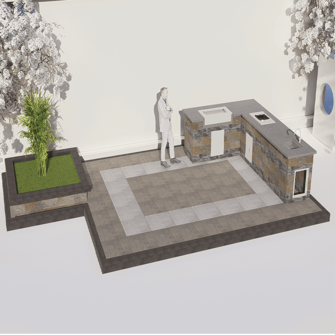 Outdoor Kitchen 4057 - 7.50 x 4.40 m